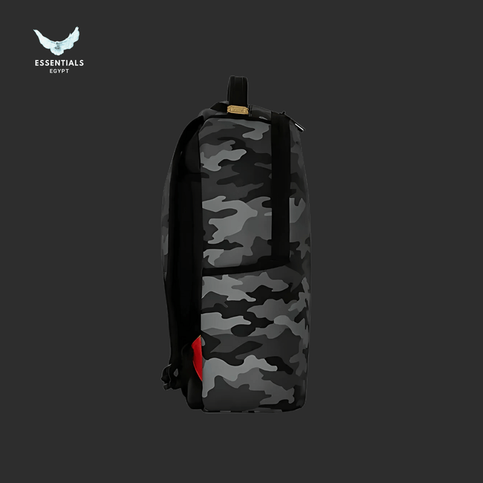 Sprayground Backpack – Stealth Camo Blackout - ESSENTIALS EGYPT