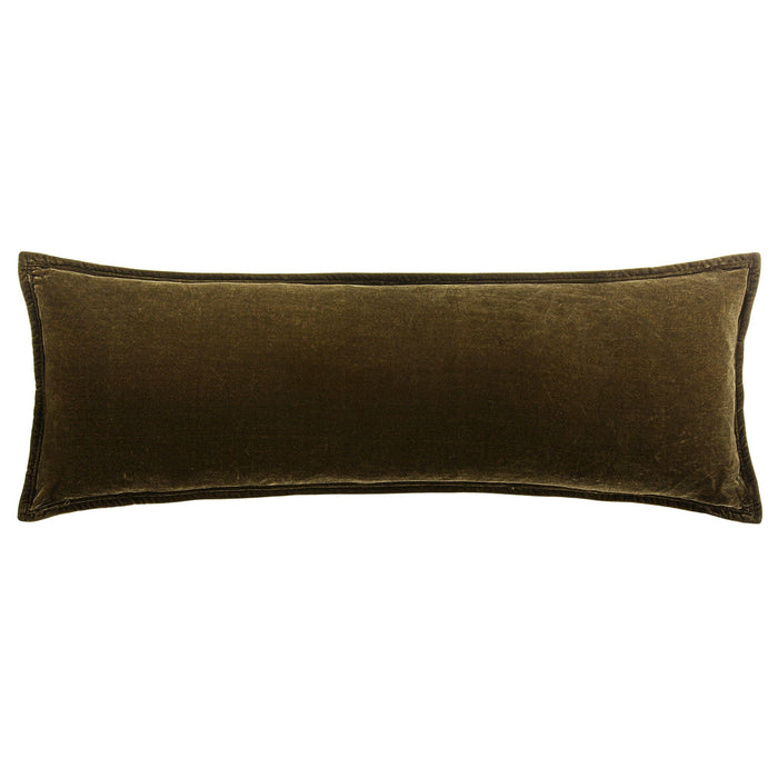 Stella Faux Silk Velvet Long Lumbar Pillow Pillow