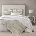 Stonewashed Cotton Waffle Weave Duvet Cover Duvet Cover Set / Super Queen / Light Tan Duvet Cover