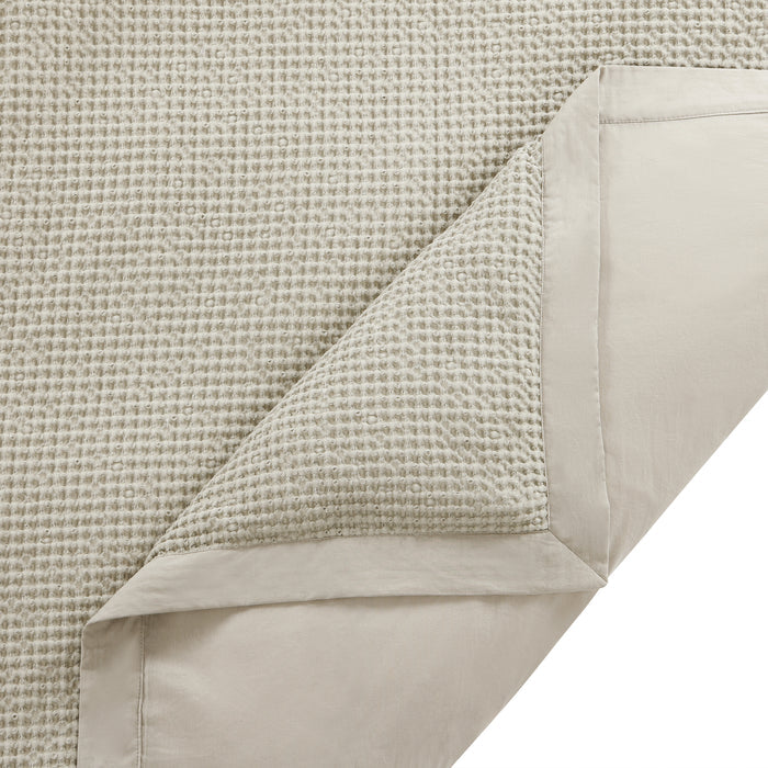 Stonewashed Cotton Waffle Weave Duvet Cover Duvet Cover