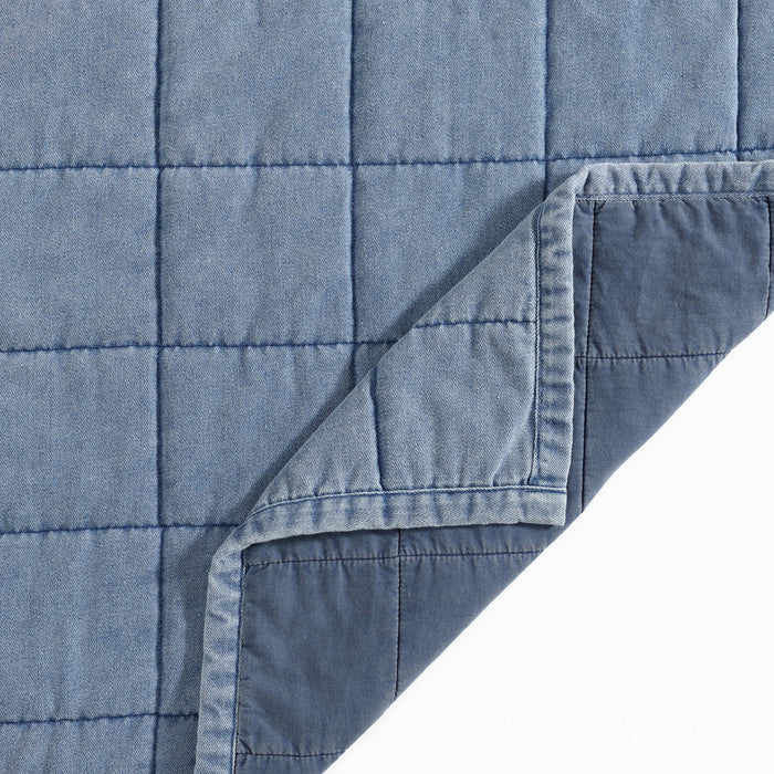 Stonewashed Denim Quilt Set