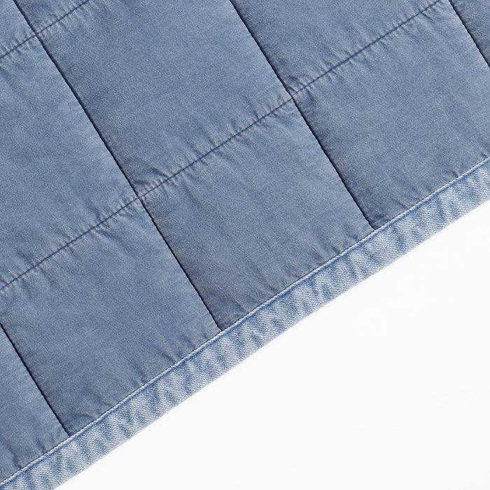 Stonewashed Denim Quilt Set