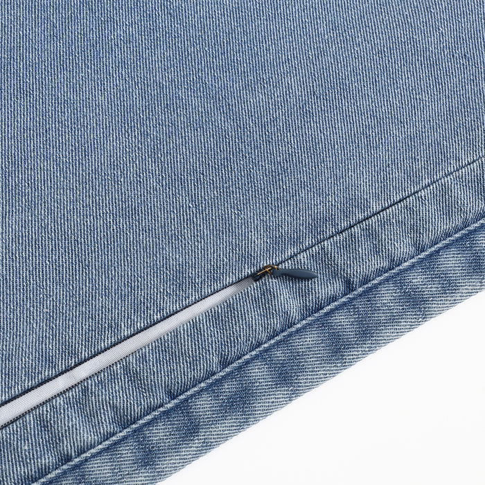 Stonewashed Denim Quilt Set