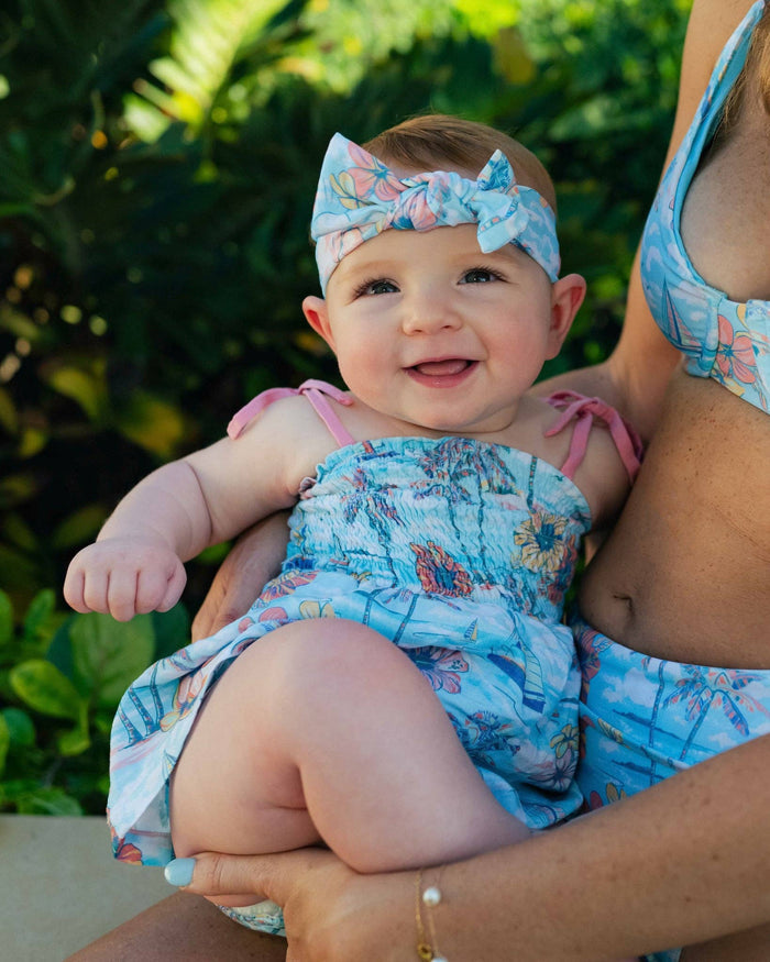The BVIs - Baby Girl Bubble Romper by Kenny Flowers