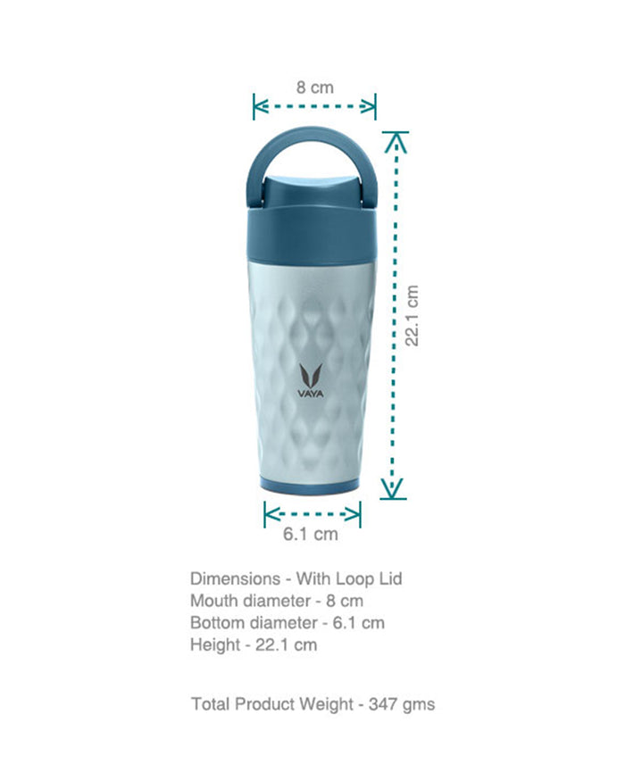 Vaya Drynk 11.8 fl oz Blue, Loop Lid