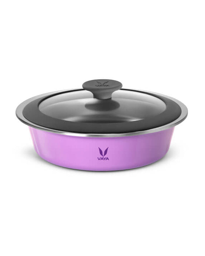 Vaya HauteCase 37.2 fl oz Iris Purple, Glass Lid