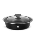 Vaya HauteCase 37.2 fl oz Sable Black, Glass Lid