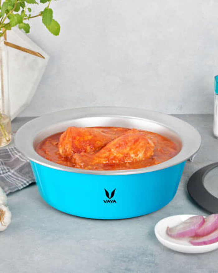 Vaya HauteCase 50.7 fl oz Azure Blue, Glass Lid