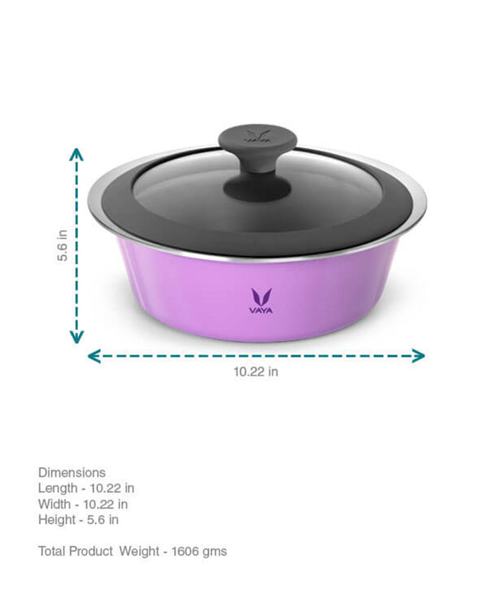 Vaya HauteCase 50.7 fl oz Iris Purple, Glass Lid