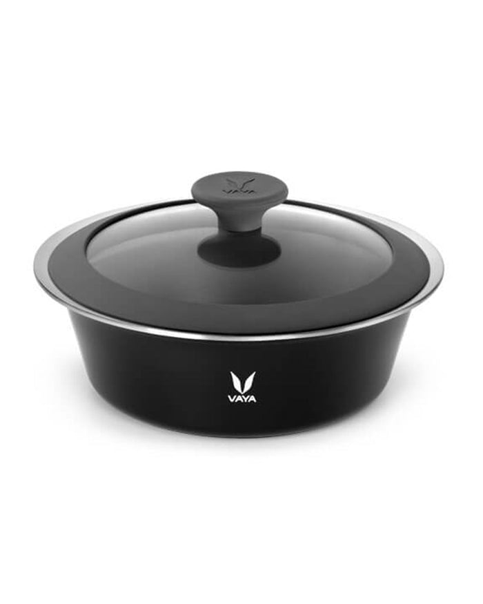 Vaya HauteCase 50.7 fl oz Sable Black, Glass Lid