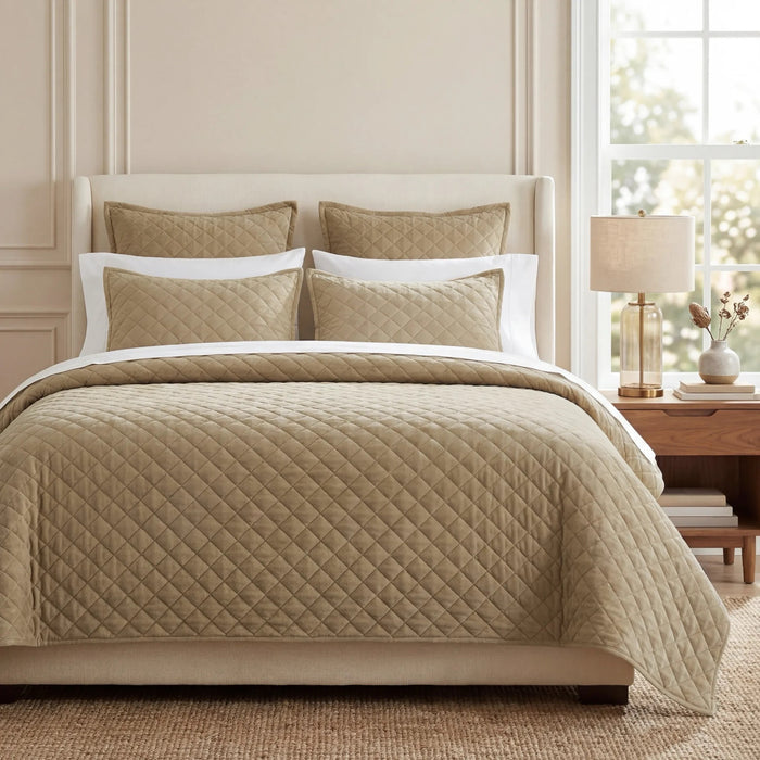 Quilt Set / Twin / Oatmeal