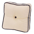 Whistler Tufted Box Pillow w/ Charcoal Velvet Trim Sale-Throw Pillow