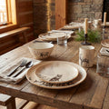 White Pine 16PC Ceramic Dinnerware Set