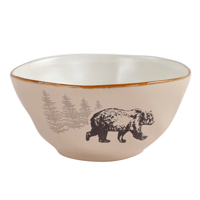 White Pine Ceramic Dinnerware Set 16 PC Dinnerware Set