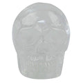 White Whale Healing Crystal StoneRock Quartz Human Reiki Skull Figurine Statue Sculptures