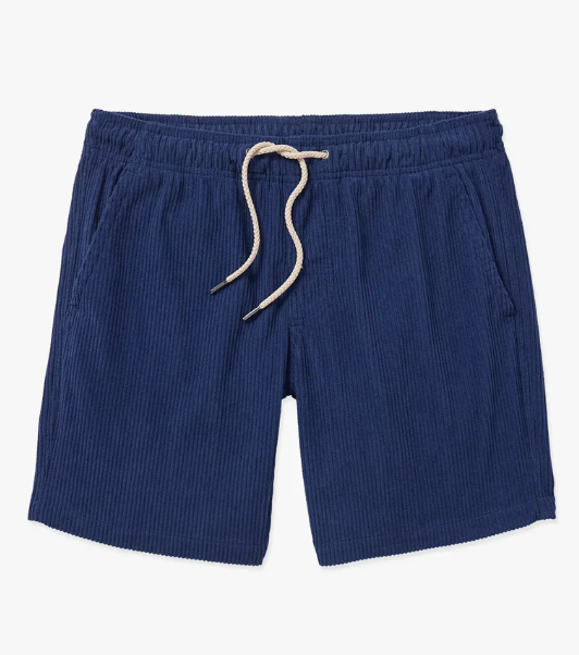 Wilder Stretch Corduroy Short- Navy by Fair Harbor