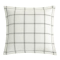 Windowpane Plaid Euro Sham White